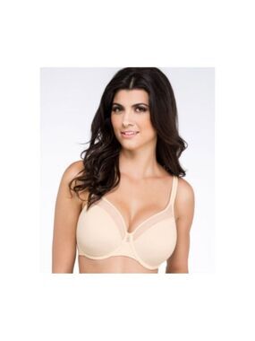Bali Women's One Smooth U Underwire T-Shirt Bra DF3439 Beige NWOT 38D